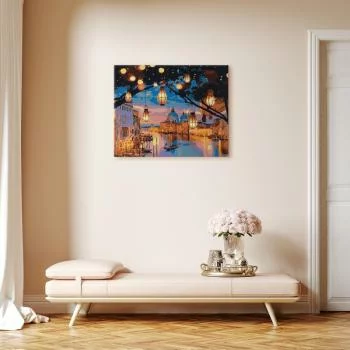 Obraz do samodzielnego malowania - Wenecja o zmierzchu - obrazek 5