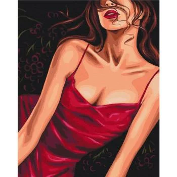 Obraz do samodzielnego malowania - Uwodzicielska czerwień - obrazek 2