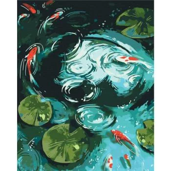 Obraz do samodzielnego malowania - Menufary i karpie koi - obrazek 2