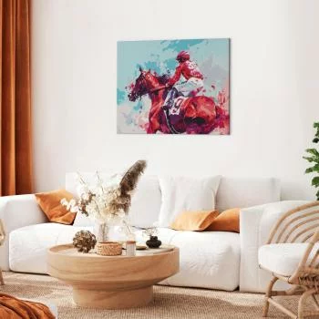 Obraz do samodzielnego malowania - Wygrany wyścig - obrazek 5