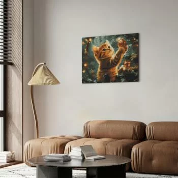 Obraz do samodzielnego malowania - Świąteczny kotek - obrazek 5