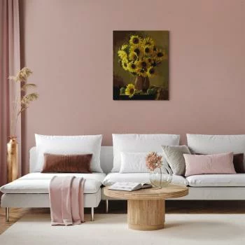 Obraz do samodzielnego malowania - Wazon ze słonecznikami - obrazek 5