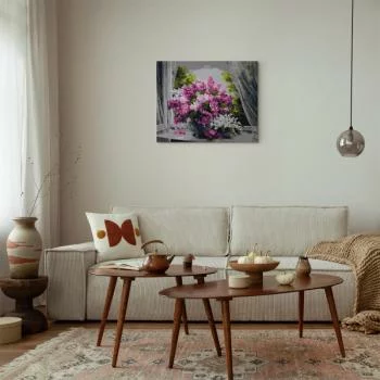 Obraz do samodzielnego malowania - Kwiaty w oknie - obrazek 5