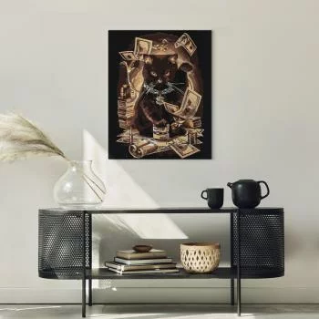 Obraz do samodzielnego malowania - Kot przynoszący fortunę - obrazek 5