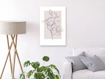 Obraz - Kremowa magnolia (1-cześciowy) pionowy