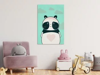 Obraz - Troskliwa panda (1-częściowy) pionowy - obrazek 2