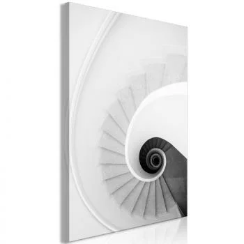 Obraz - Białe schody (1-częściowy) pionowy
