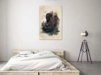 Obraz - Dostojny bizon (1-częściowy) pionowy - obrazek 2