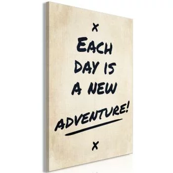 Obraz - Each Day is a New Adventure! (1-częściowy) pionowy - obrazek 2