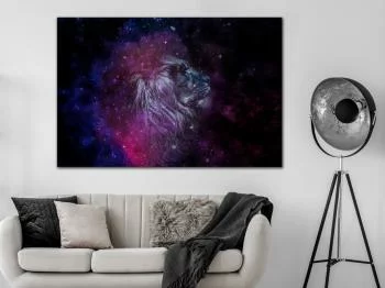 Obraz - Kosmiczny lew (1-częściowy) szeroki - obrazek 2