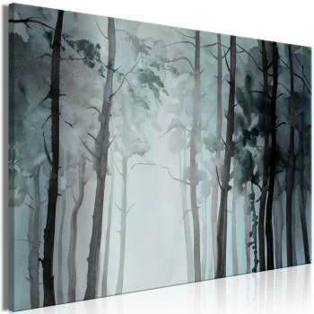 Obraz - Zamglony las (1-częściowy) szeroki