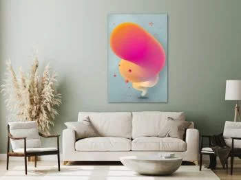 Obraz - Różowa smuga (1-częściowy) pionowy - obrazek 2