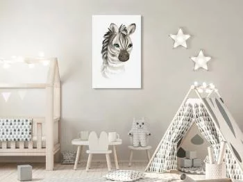 Obraz - Mała zebra (1-częściowy) pionowy - obrazek 2