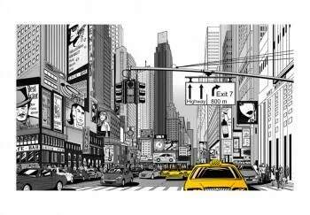 Fototapeta - Żółte taksówki - Nowy Jork - obrazek 2