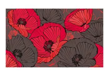 Fototapeta - Plisowane maki - obrazek 2