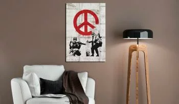 Obraz - Soldiers Painting Peace by Banksy - obrazek 2