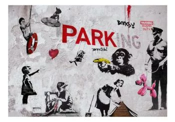Fototapeta - Różnorodność graffity (Banksy) - obrazek 2