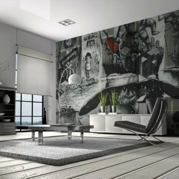 Fototapeta Rysunek Uliczny