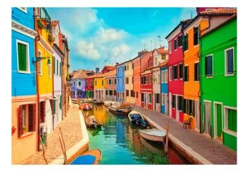 Fototapeta - Kolorowy kanał w Burano - obrazek 2