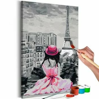 Obraz do samodzielnego malowania - Paryż - widok na Wieżę Eiffla
