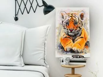 Obraz do samodzielnego malowania - Tygrysiątko - obrazek 2