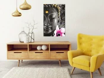 Obraz do samodzielnego malowania - Budda i kwiat - obrazek 2