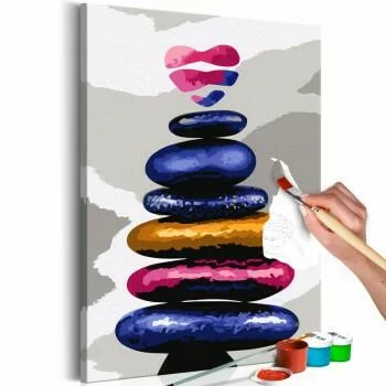 Obraz do samodzielnego malowania - Kolorowe kamyczki