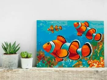 Obraz do samodzielnego malowania - Złote rybki - obrazek 2