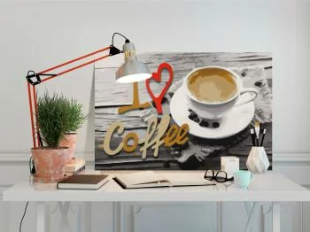 Obraz do samodzielnego malowania - Kocham kawę - obrazek 2