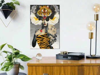 Obraz do samodzielnego malowania - Oko tygrysa - obrazek 2