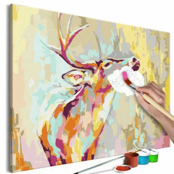 Obraz do samodzielnego malowania - Dumny jeleń