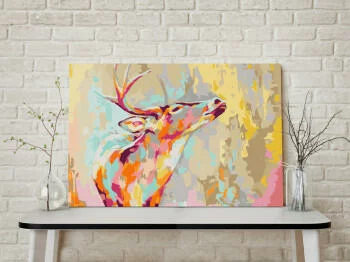 Obraz do samodzielnego malowania - Dumny jeleń - obrazek 2