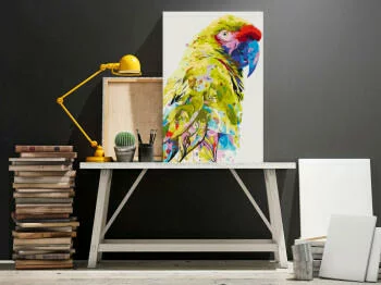 Obraz do samodzielnego malowania - Tropikalna papuga - obrazek 2