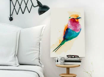 Obraz do samodzielnego malowania - Egzotyczny ptak - obrazek 2