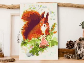 Obraz do samodzielnego malowania - Wiewiórka