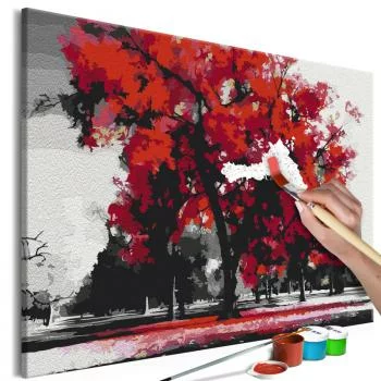 Obraz do samodzielnego malowania - Wyraziste drzewo