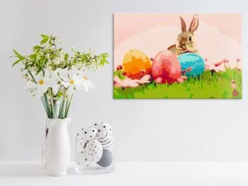 Obraz do samodzielnego malowania - Zajączek Wielkanocny