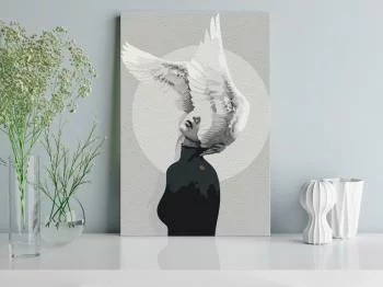 Obraz do samodzielnego malowania - Kobieta ze skrzydłami - obrazek 2