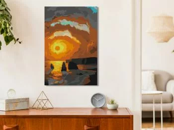 Obraz do samodzielnego malowania - Zachwycający zachód słońca