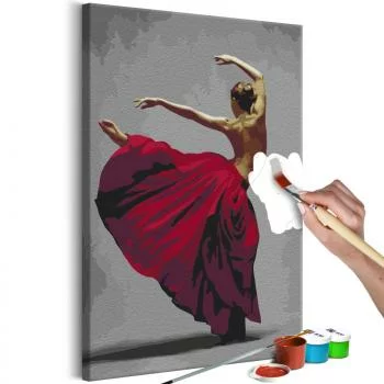 Obraz do samodzielnego malowania - Red Skirt