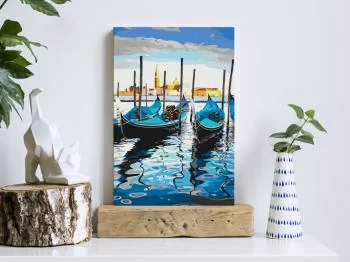Obraz do samodzielnego malowania - Weneckie łodzie - obrazek 2