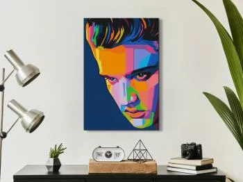 Obraz do samodzielnego malowania - Kolorowy Elvis - obrazek 2