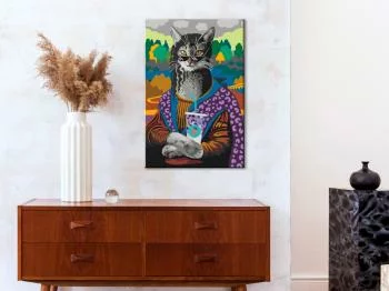 Obraz do samodzielnego malowania - Pani Kitty Lisa - obrazek 2