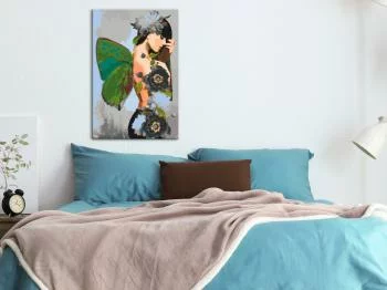 Obraz do samodzielnego malowania - Kobieta motyl - obrazek 2