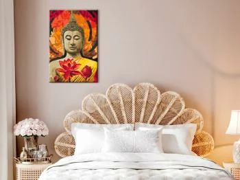 Obraz do samodzielnego malowania - Ognisty Budda - obrazek 2