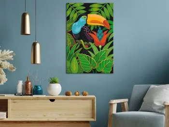 Obraz do samodzielnego malowania - Piękny tukan - obrazek 2