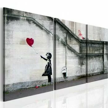 Obraz - Zawsze jest nadzieja (Banksy) - tryptyk