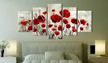 Obraz - Szkarłatne pole - obrazek 2