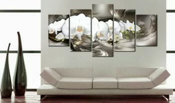 Obraz białe orchidee - obrazek 2