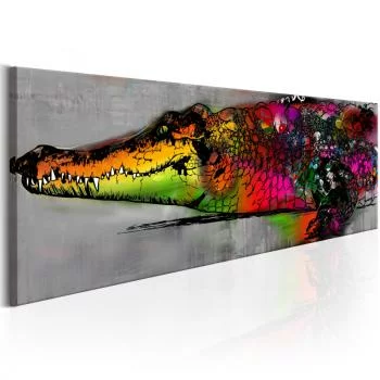 Obraz - Kolorowy aligator
